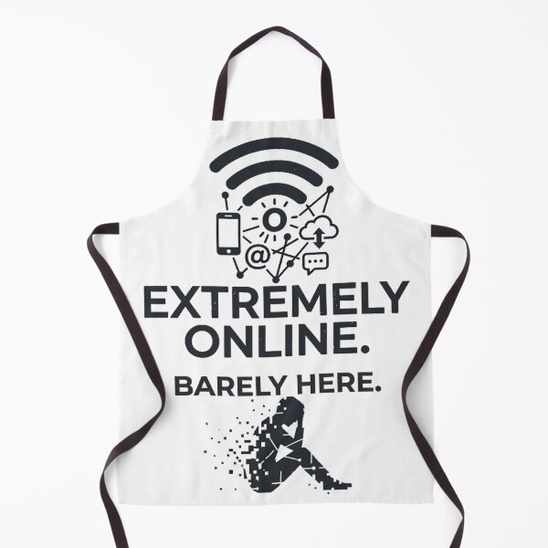 Item preview, Extremely Online Barely Here Internet Burnout Design designed and sold by Aureva Arts Shop.