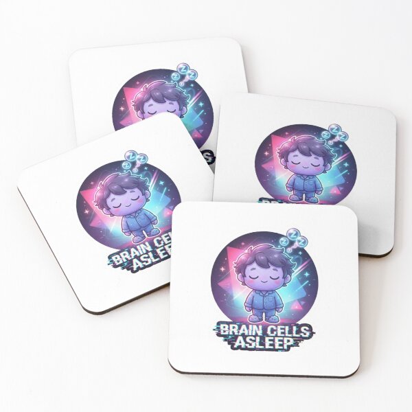 Item preview, Brain Cells Asleep Funny Sticker designed and sold by Imaginarium of Chaos falcon88 .