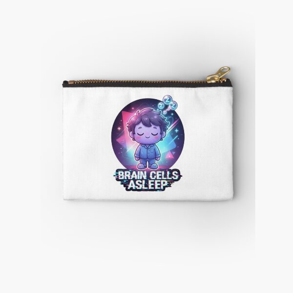 Item preview, Brain Cells Asleep Funny Sticker designed and sold by Imaginarium of Chaos falcon88 .