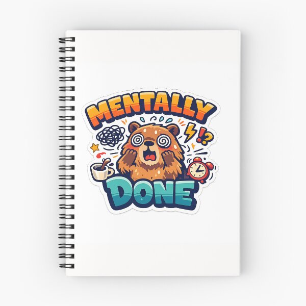 Item preview, Mentally Done Screaming Capybara Burnout Sticker designed and sold by yanejoy.