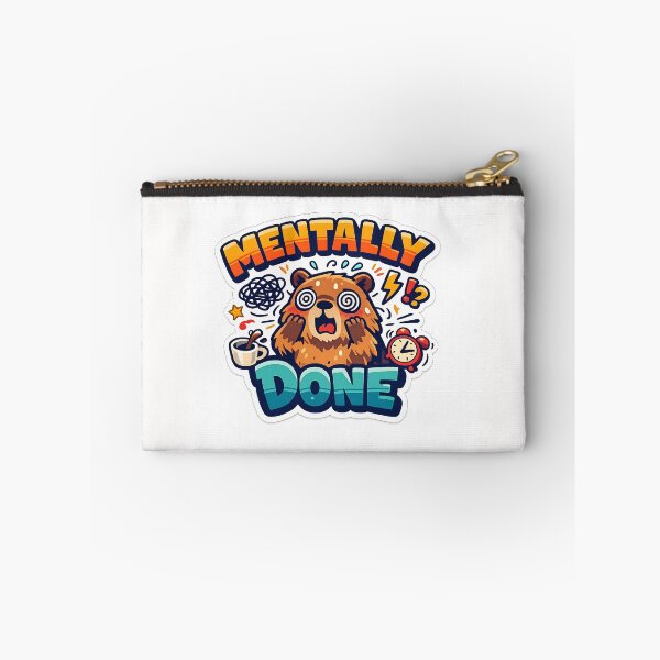 Item preview, Mentally Done Screaming Capybara Burnout Sticker designed and sold by yanejoy.