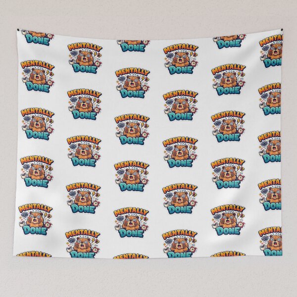 Item preview, Mentally Done Screaming Capybara Burnout Sticker designed and sold by yanejoy.
