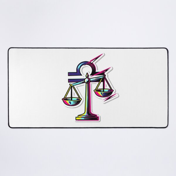 Item preview, Libra Balance Scales Neon Bold Pop Art Zodiac Sticker designed and sold by Zodiac Celestial Art.