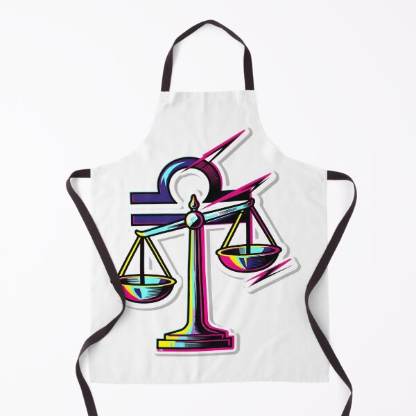 Item preview, Libra Balance Scales Neon Bold Pop Art Zodiac Sticker designed and sold by Zodiac Celestial Art.