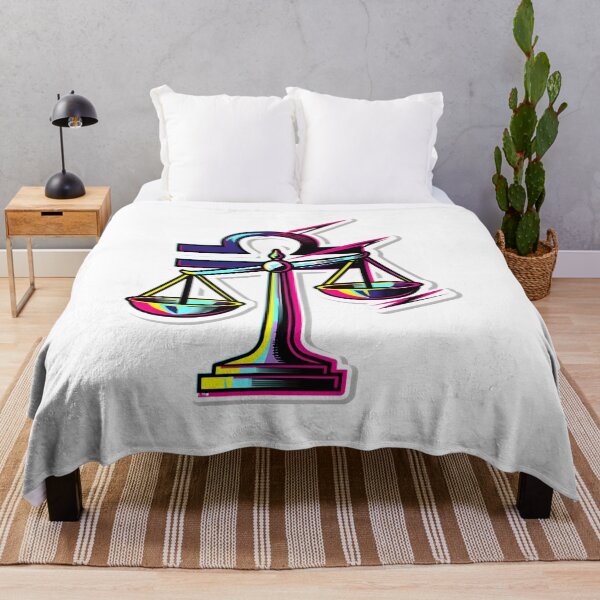 Item preview, Libra Balance Scales Neon Bold Pop Art Zodiac Sticker designed and sold by Zodiac Celestial Art.