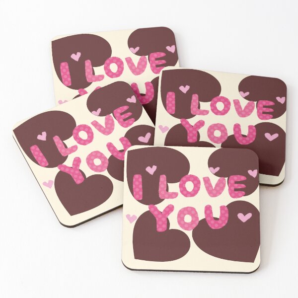 Item preview, I Love You Cute Heart Pattern designed and sold by NNCollection.