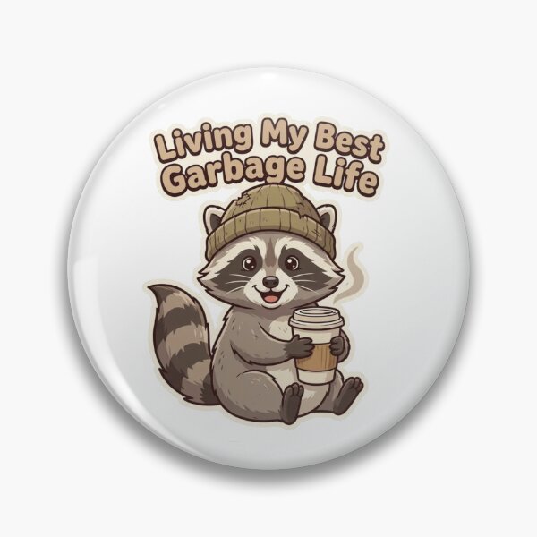 Item preview, Living My Best Garbage Life Funny Raccoon Coffee Vintage T-Shirt Design designed and sold by Evv_u.