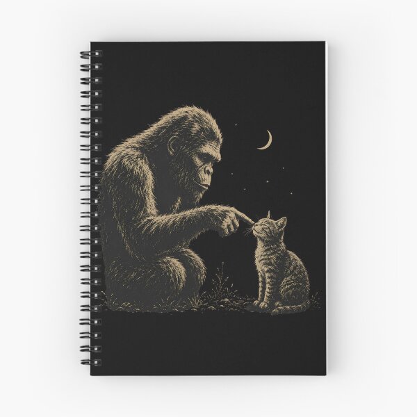 Item preview, Moonlit Gorilla and Curious Cat designed and sold by Souck12.