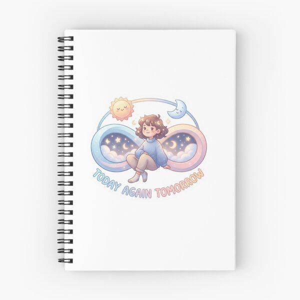 Item preview, Today Again Tomorrow Loop Sticker designed and sold by Imaginarium of Chaos falcon88 .