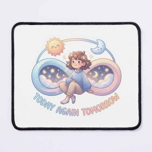 Item preview, Today Again Tomorrow Loop Sticker designed and sold by Imaginarium of Chaos falcon88 .