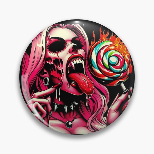 Item preview, Burning Demon Licking Candy Pop designed and sold by Voodoo Store Paranormal Collections.