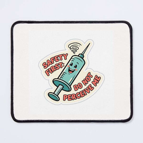 Item preview, Safety First Do Not Perceive Me Funny Nurse Sticker designed and sold by yanejoy.