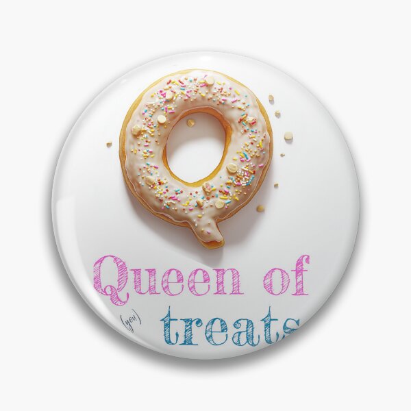 Item preview, Donut Alphabet Letter Q - Queen of Treats - Fun Food Typography designed and sold by sabantha.