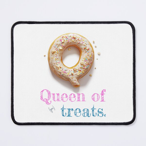 Item preview, Donut Alphabet Letter Q - Queen of Treats - Fun Food Typography designed and sold by sabantha.