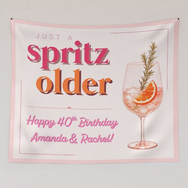Item preview, Copy of 40th Birthday Tapestry 1 designed and sold by taylorvinyls.