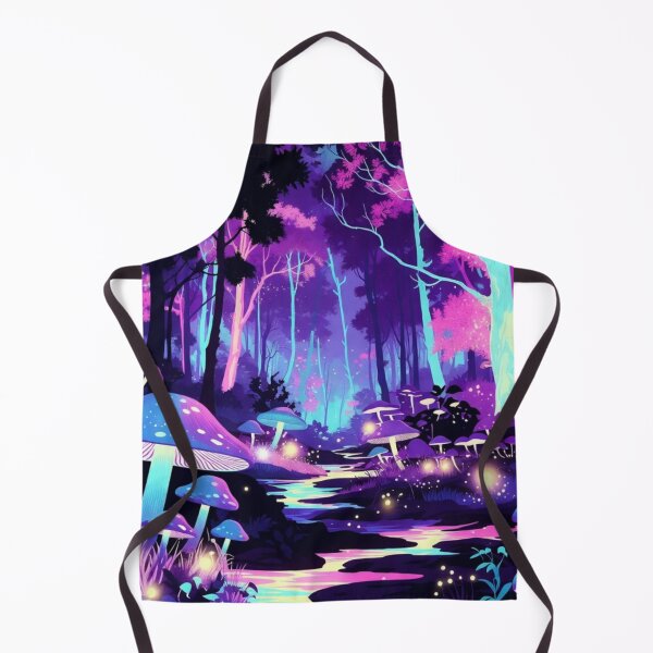 Item preview, Neon Magic Mushroom Forest - Pastel Synthwave Landscape designed and sold by Nexus Space.