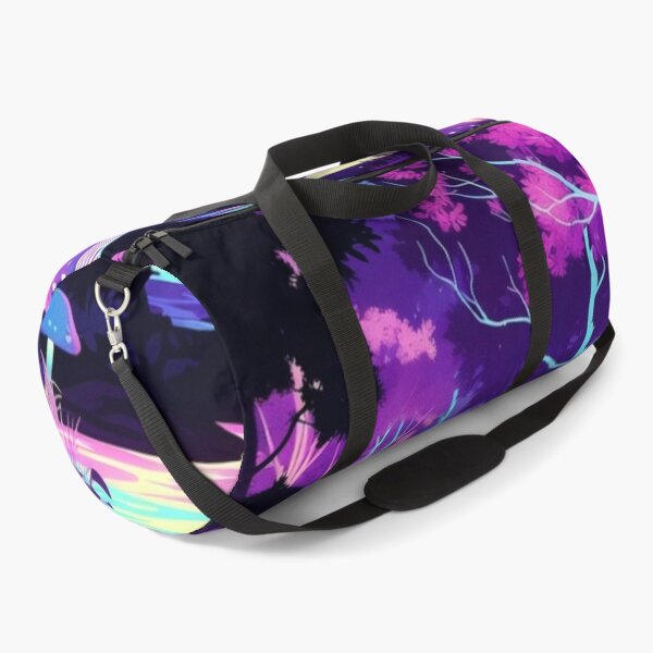 Item preview, Neon Magic Mushroom Forest - Pastel Synthwave Landscape designed and sold by Nexus Space.