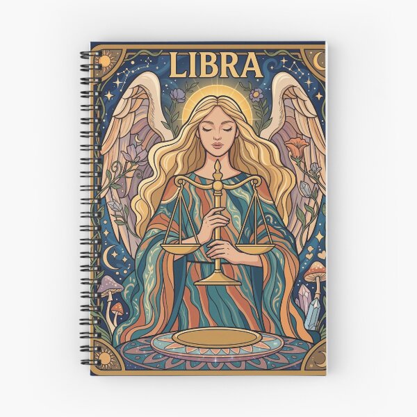 Item preview, Libra Zodiac Sign Angel Art Print | Vintage Celestial Libra Astrology Illustration | Boho Tarot Wall Art | Horoscope Goddess | Libra Birthday Gift | Moon Stars Aesthetic designed and sold by RSDigitalPrintDesign.