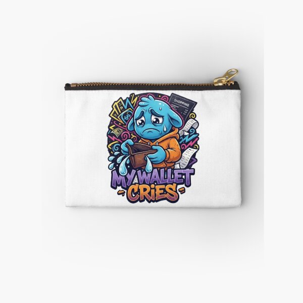 Item preview, My Wallet Cries Funny Sticker designed and sold by Imaginarium of Chaos falcon88 .