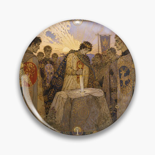 Item preview, The Dawn of Camelot | Arthurian Legend Wall Art designed and sold by Stoneflower-Art.