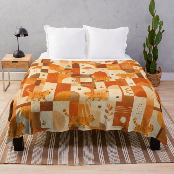 Item preview, Gingerboi Walking Geometric Pattern Warm Autumn Colors designed and sold by Mindworx21.