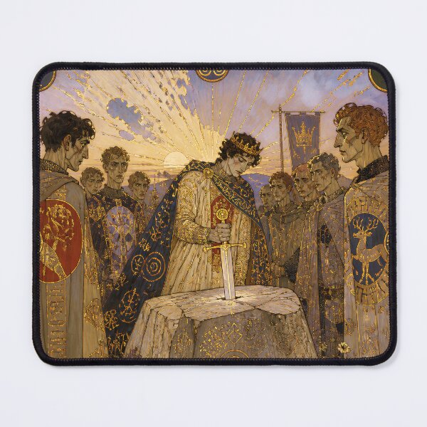 Item preview, The Dawn of Camelot | Arthurian Legend Wall Art designed and sold by Stoneflower-Art.