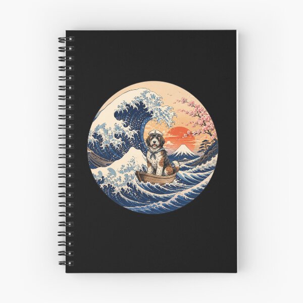 Item preview, Funny Saint Berdoodle Captain Japanese Kanagawa Wave Japan Boat Mom Dad Kids designed and sold by FurryHavenPH.