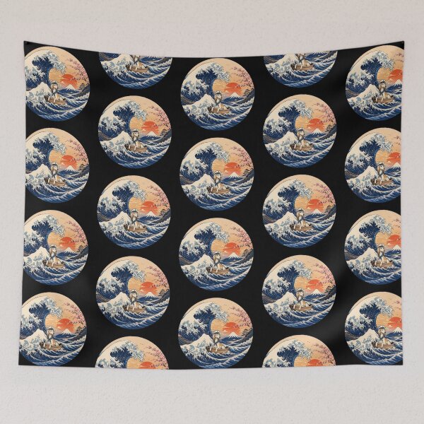 Item preview, Funny Saluki Captain Japanese Kanagawa Wave Japan Boat Mom Dad Kids designed and sold by FurryHavenPH.