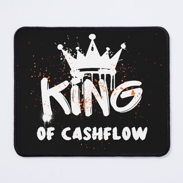 Item preview, King of Cashflow Vintage Money Mindset Design – Entrepreneur & Investor Motivational Graphic designed and sold by OmCollections.