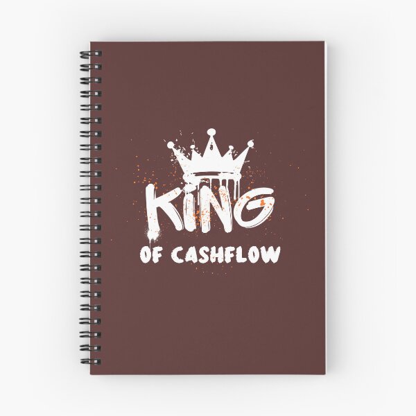 Item preview, King of Cashflow Vintage Money Mindset Design – Entrepreneur & Investor Motivational Graphic designed and sold by OmCollections.