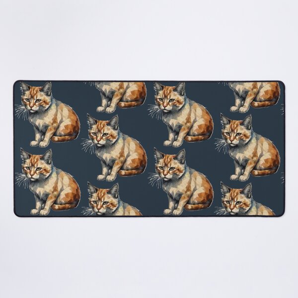 Item preview, Geometric Calico - Modern Pet Art designed and sold by Tklezardesigns.