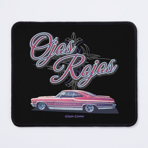 Item preview, 1966 Lowrider Ojos Rojos with text, Kustom, Hot Rod, Muscle Car designed and sold by Elegant Customs.