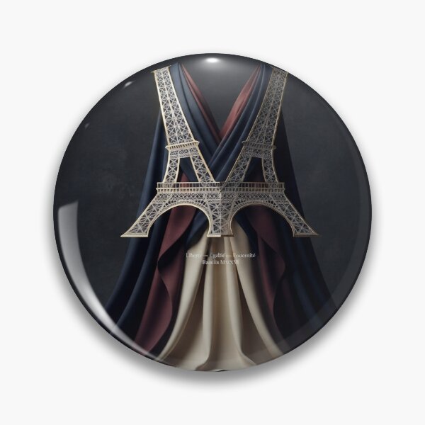 Item preview, Bastille Day Eiffel Tower Liberte Egalite Fraternite Luxury French Art designed and sold by VikrantCreative.
