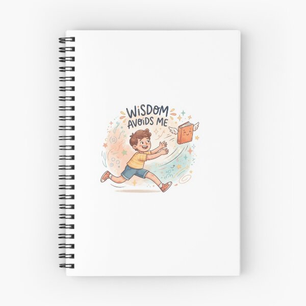 Item preview, Wisdom Avoids Me Cartoon Sticker designed and sold by Imaginarium of Chaos falcon88 .
