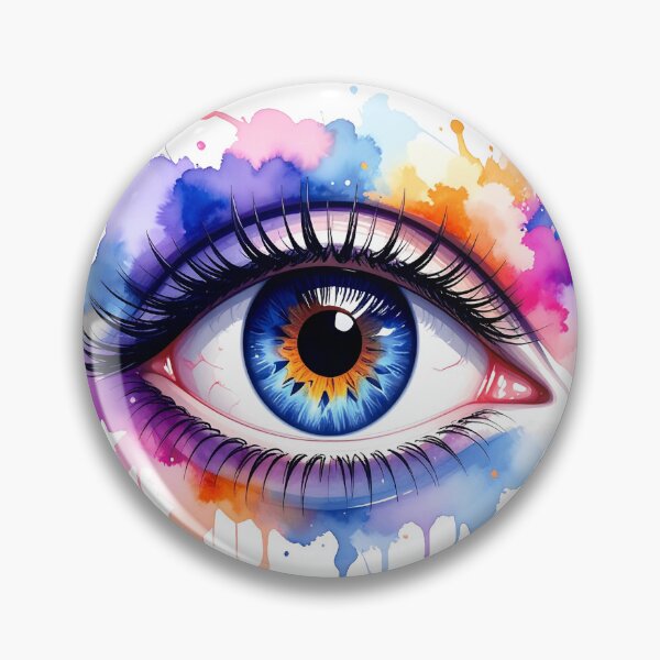 Item preview, Female eye, blue, in translucent watercolors designed and sold by LiskoDesign.