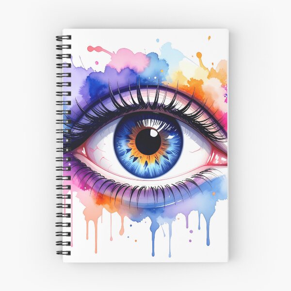 Item preview, Female eye, blue, in translucent watercolors designed and sold by LiskoDesign.