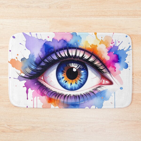 Item preview, Female eye, blue, in translucent watercolors designed and sold by LiskoDesign.