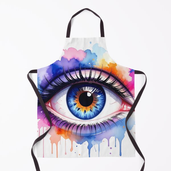 Item preview, Female eye, blue, in translucent watercolors designed and sold by LiskoDesign.