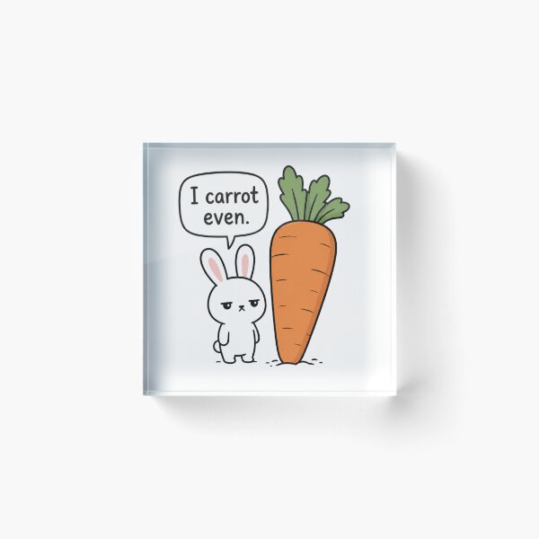 Item preview, I Carrot Even Funny Bunny designed and sold by HeartwingStudio.