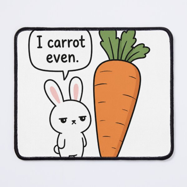 Item preview, I Carrot Even Funny Bunny designed and sold by HeartwingStudio.