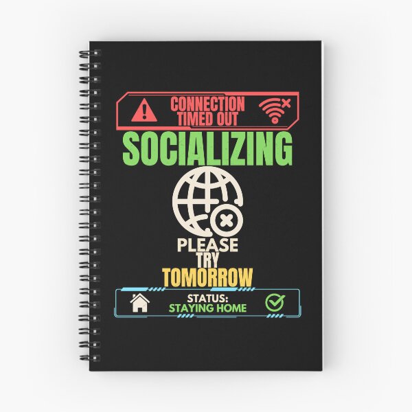 Item preview, Connection Timed Out Socializing Funny Introvert T-Shirt designed and sold by Uvclick.