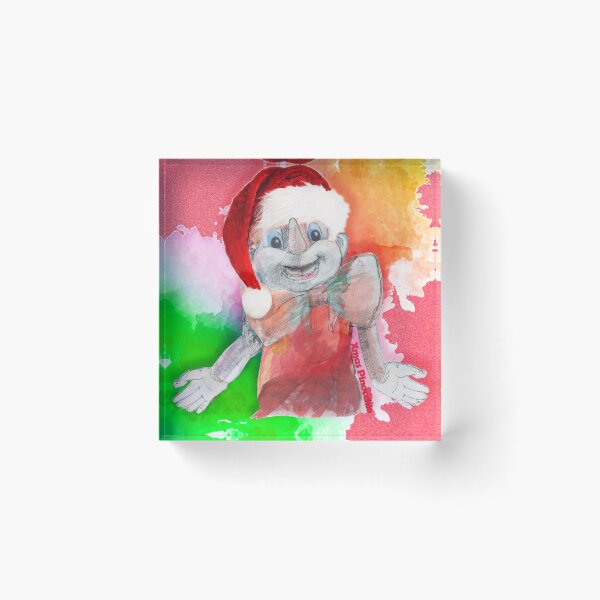 Item preview,  “My Xmas Pinocchio” (Original Watercolors by ACCI) designed and sold by VanyssaGraphics.