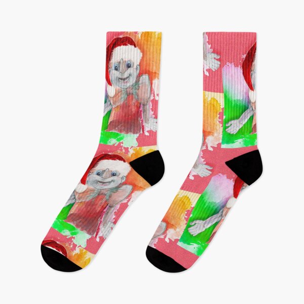 Item preview,  “My Xmas Pinocchio” (Original Watercolors by ACCI) designed and sold by VanyssaGraphics.