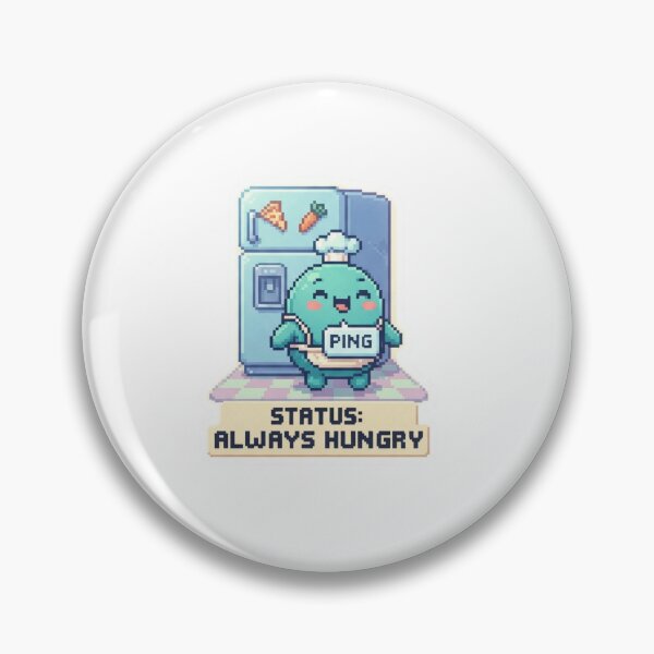 Item preview, Status Always Hungry Food Sticker designed and sold by Imaginarium of Chaos falcon88 .