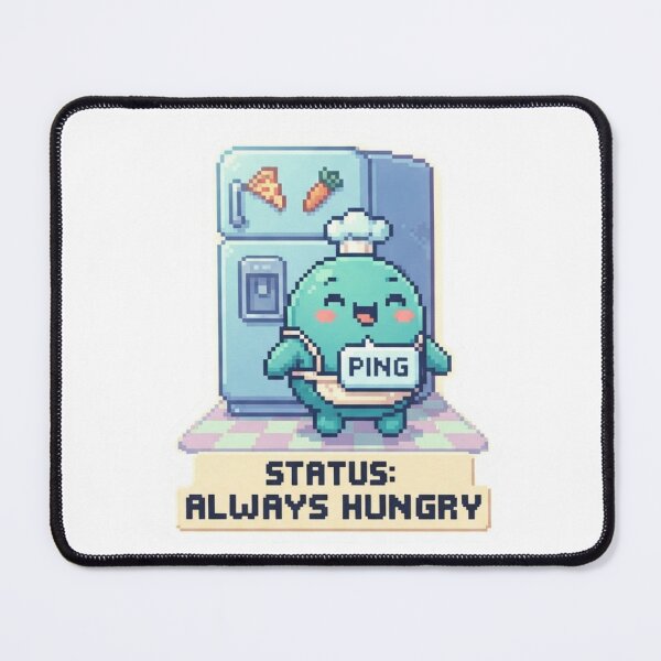 Item preview, Status Always Hungry Food Sticker designed and sold by Imaginarium of Chaos falcon88 .