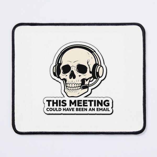 Item preview, This Meeting Could Have Been An Email Skeleton Sticker designed and sold by yanejoy.