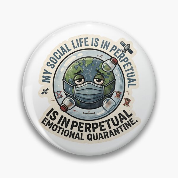Item preview, Perpetual Emotional Quarantine - Introvert Retro Earth designed and sold by 0Zetgest.