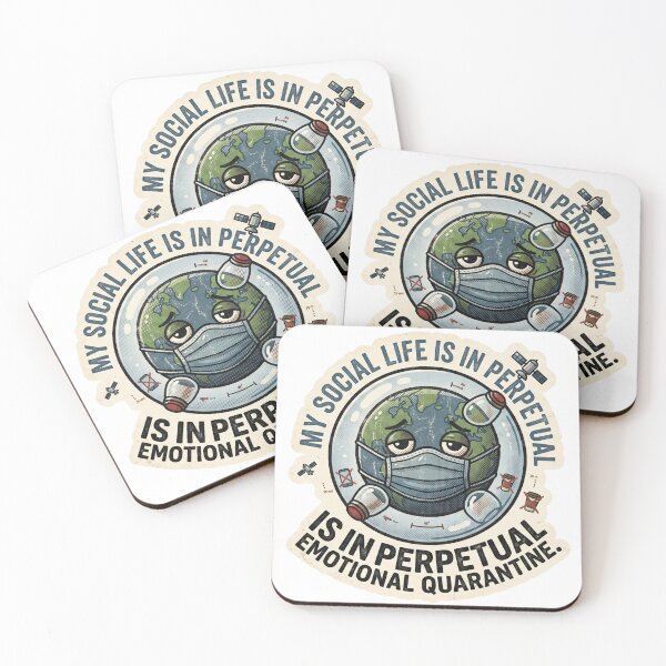 Item preview, Perpetual Emotional Quarantine - Introvert Retro Earth designed and sold by 0Zetgest.