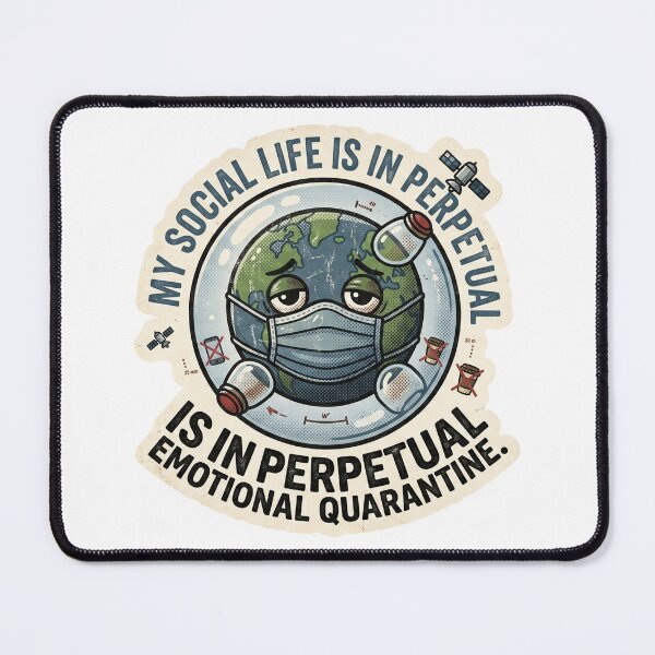 Item preview, Perpetual Emotional Quarantine - Introvert Retro Earth designed and sold by 0Zetgest.