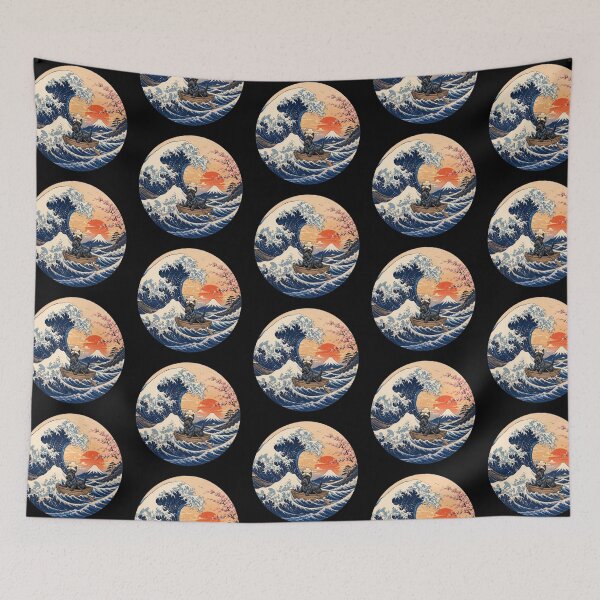 Item preview, Funny Scottish Terrier Captain Japanese Kanagawa Wave Japan Boat Mom Dad Kids designed and sold by FurryHavenPH.